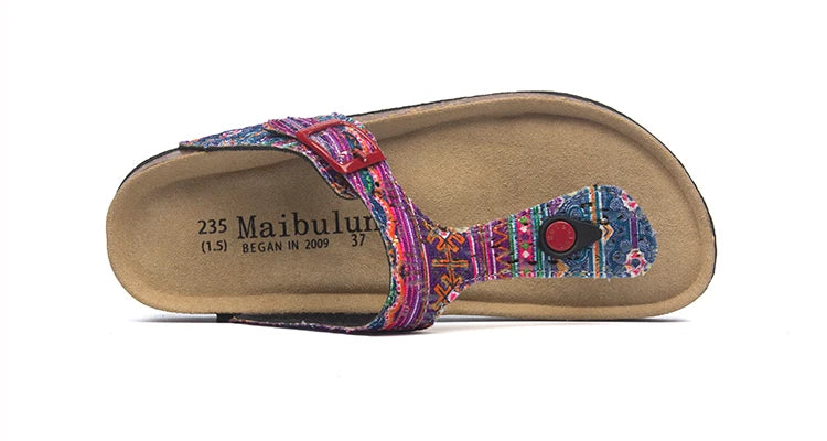 Fashion Women Slippers Flip Flops Summer Beach Cork Shoes Slides Girls Flats Sandals Casual Slippers Shoes Plus Size 35-45