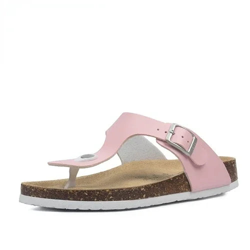 Fashion Women Slippers Flip Flops Summer Beach Cork Shoes Slides Girls Flats Sandals Casual Slippers Shoes Plus Size 35-45