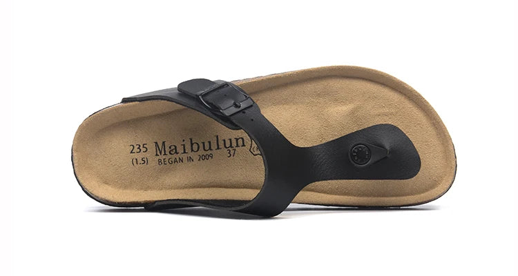 Fashion Women Slippers Flip Flops Summer Beach Cork Shoes Slides Girls Flats Sandals Casual Slippers Shoes Plus Size 35-45