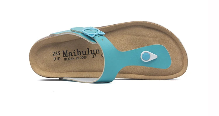 Fashion Women Slippers Flip Flops Summer Beach Cork Shoes Slides Girls Flats Sandals Casual Slippers Shoes Plus Size 35-45