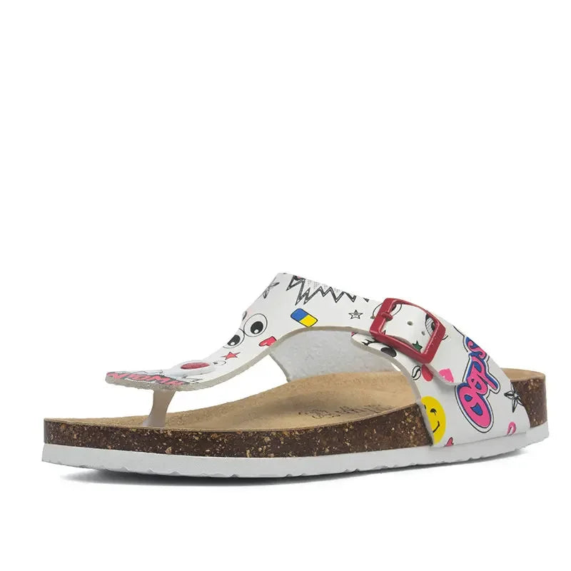 Fashion Women Slippers Flip Flops Summer Beach Cork Shoes Slides Girls Flats Sandals Casual Slippers Shoes Plus Size 35-45